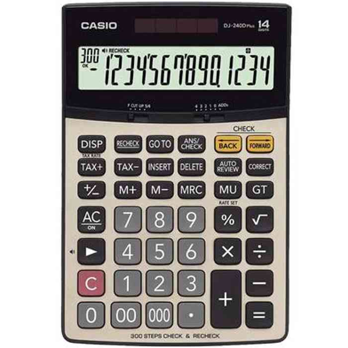 Casio DJ-240D PLUS Check and Recheck Desktop Calculator